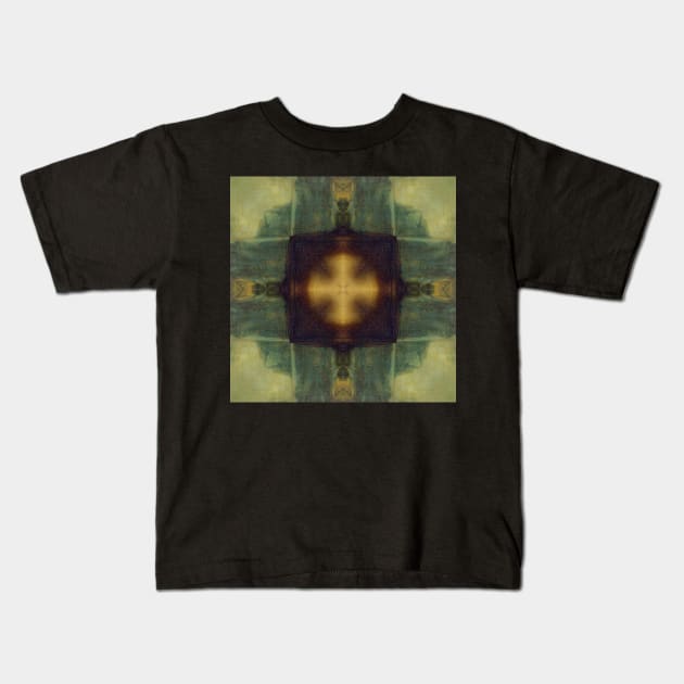 Mandalisa Kaleidoscope [textures] Pattern (Seamless) 10 Kids T-Shirt by Swabcraft